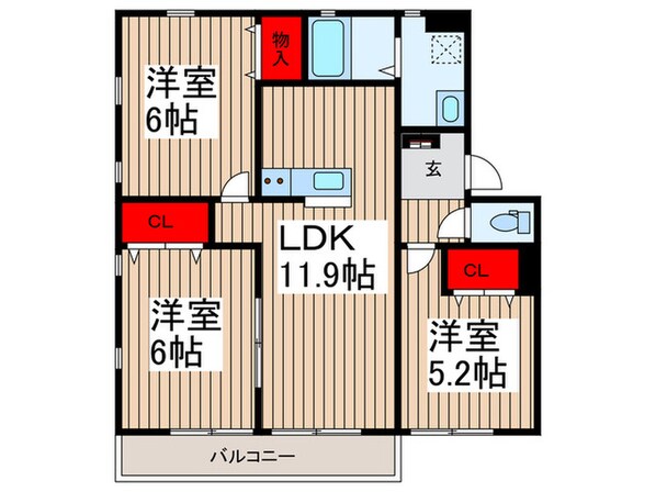 サニーコートの物件間取画像